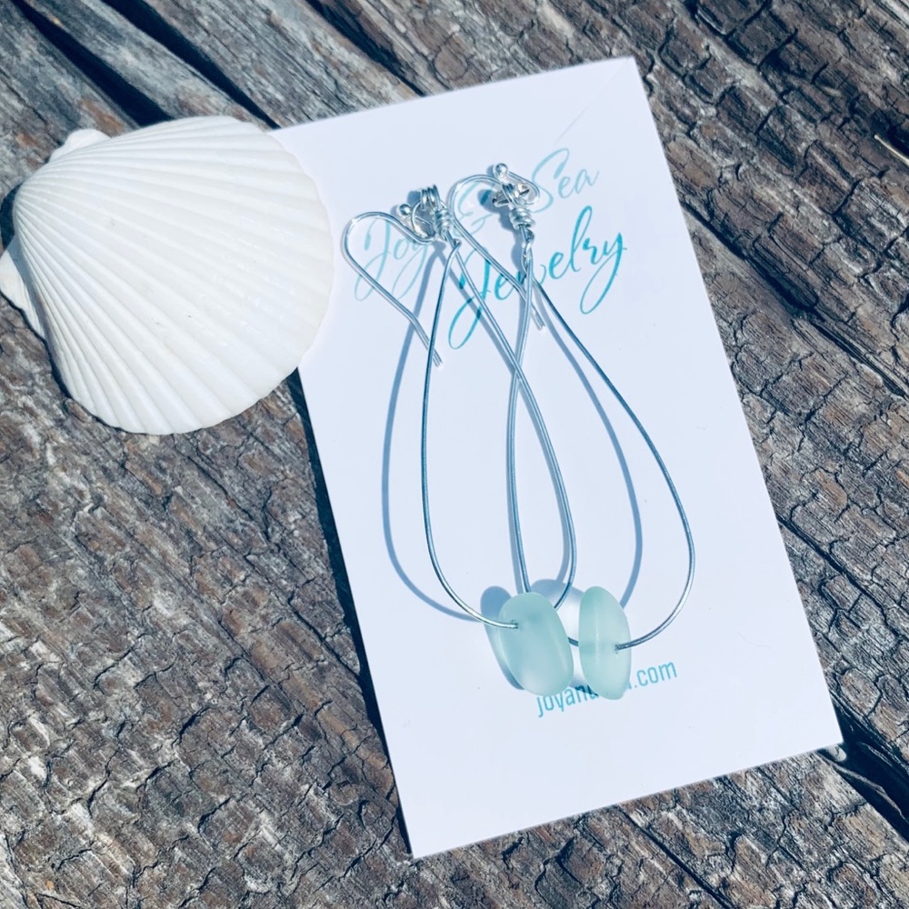 Ocean Joy Teardrop Earrings - Picture 3 of 3